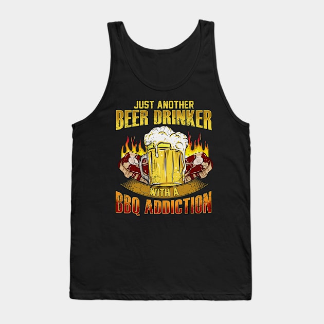 Just Another Beer Drinker With A BBQ Addition Tank Top by E